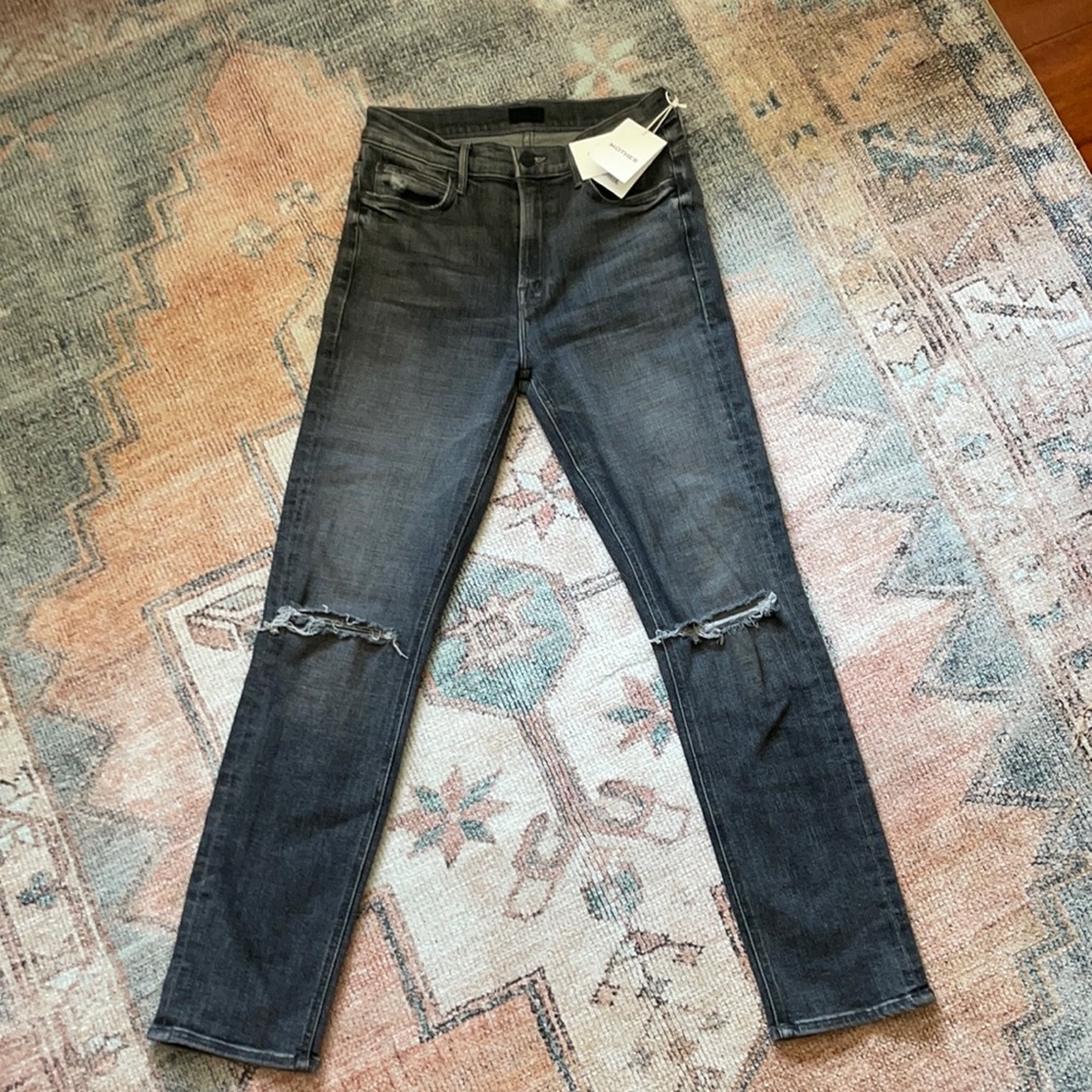 MOTHER Mid rise dazzler ankle-open later